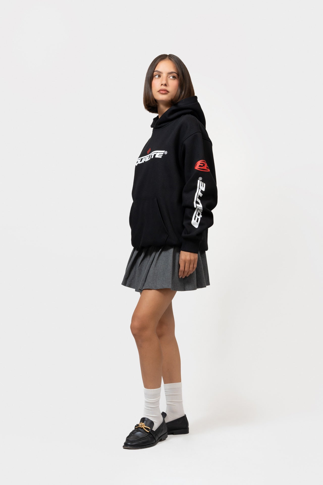 ARENA OVERSIZED HOODIE | BLACK