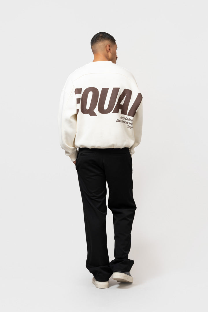 ELIA OVERSIZED SWEATER | OFF-WHITE