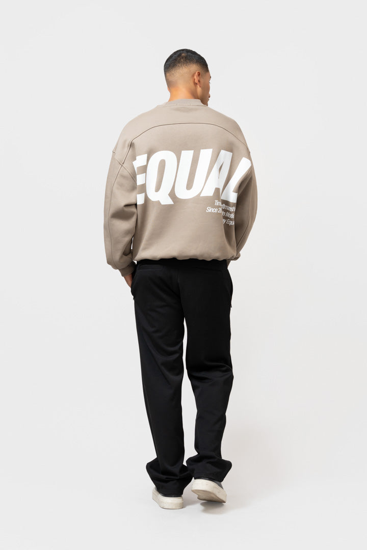 ELIA OVERSIZED SWEATER | TAUPE