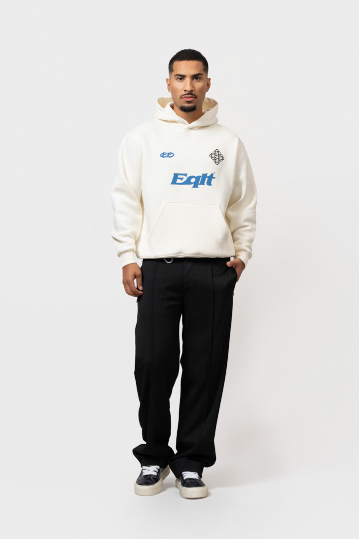 JERSEY OVERSIZED HOODIE | OFF WHITE