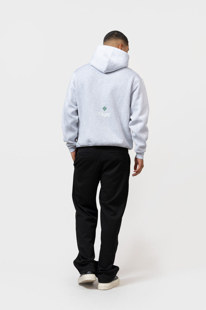 JERSEY OVERSIZED HOODIE | GRAY MELANGE