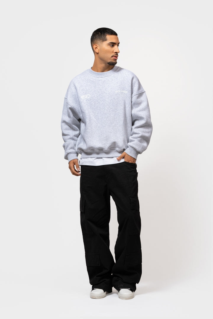 STAY EQUAL OVERSIZED SWEATER | MELANGE GREY