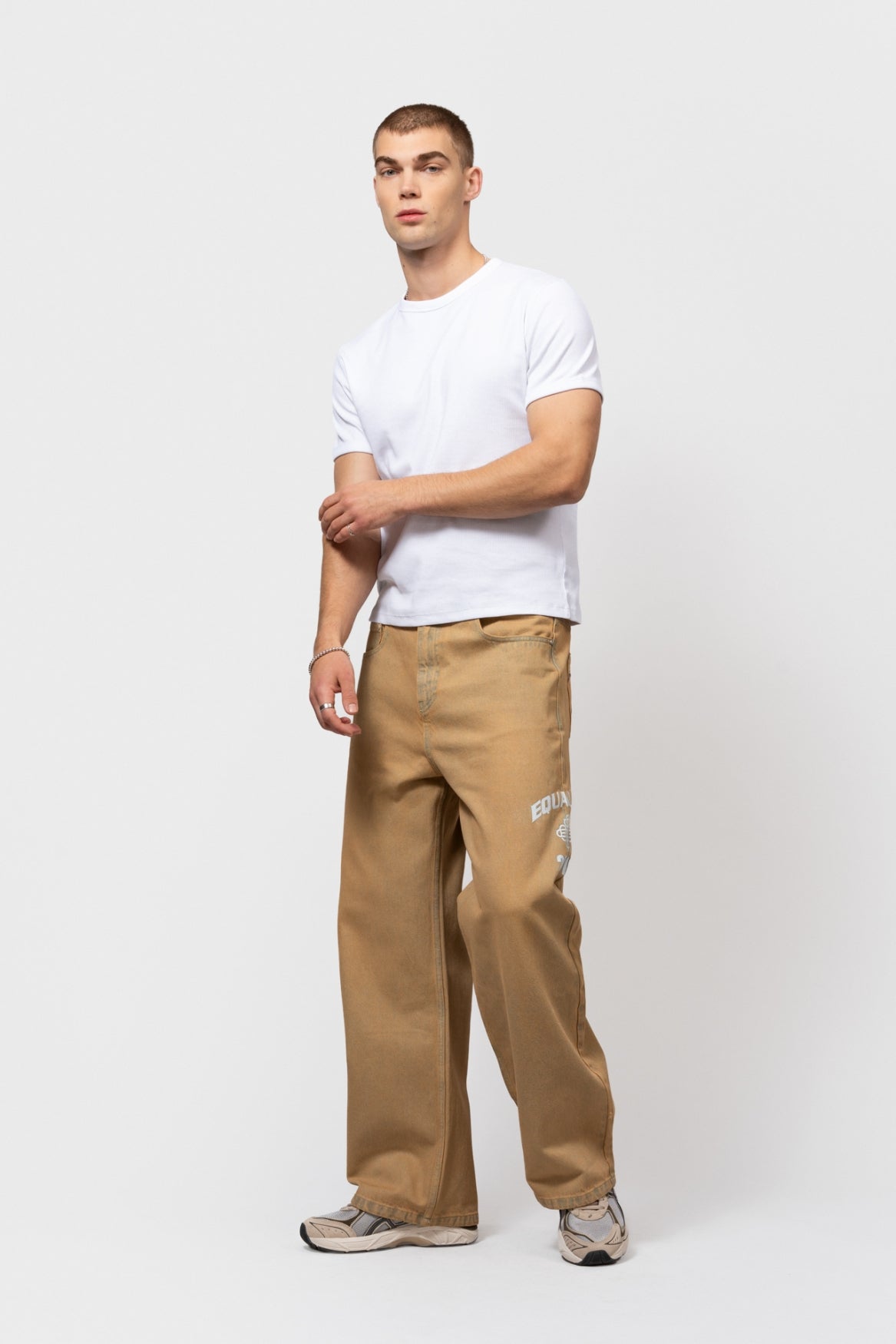 FEM BAGGY JEANS | SAND