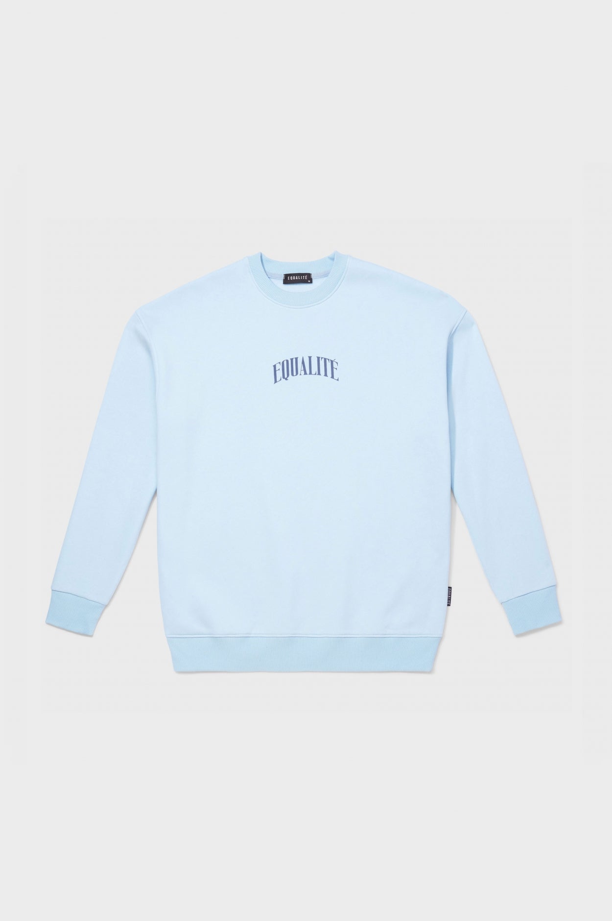 Darren Oversized Crewneck Sweater Light Blue Equalit