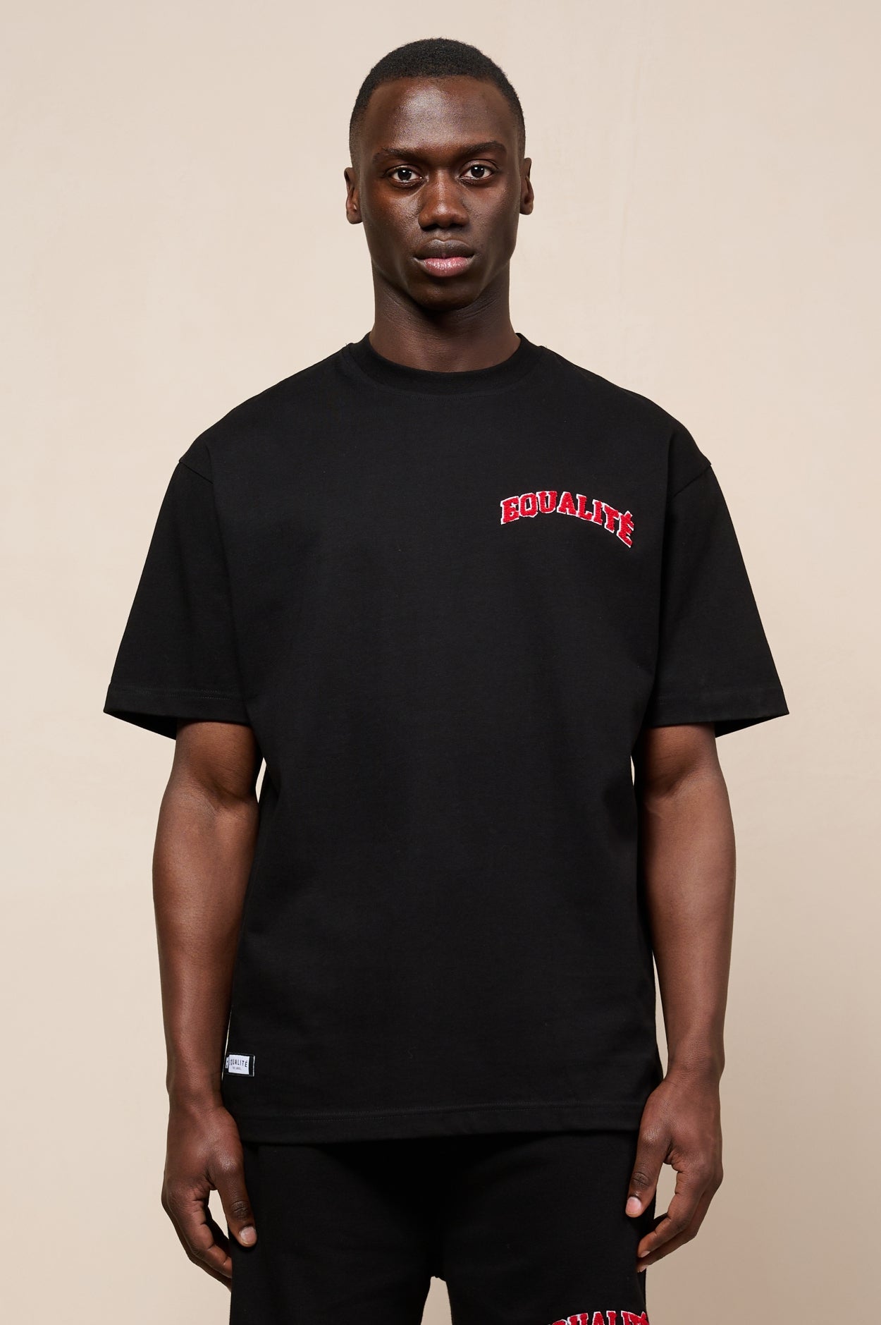 ZION OVERSIZED TEE | BLACK & RED