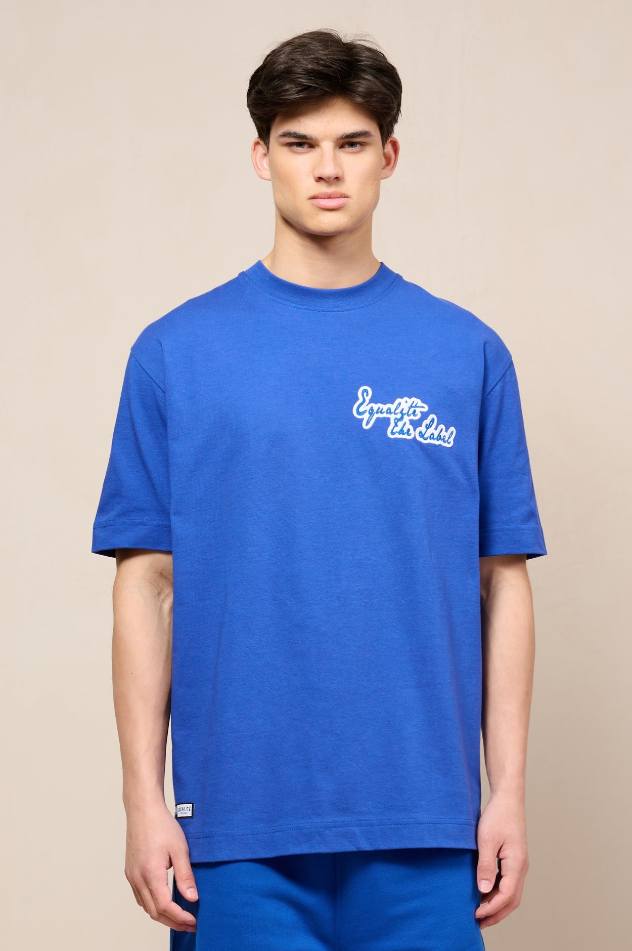 CICI OVERSIZED TEE | BLUE & WHITE