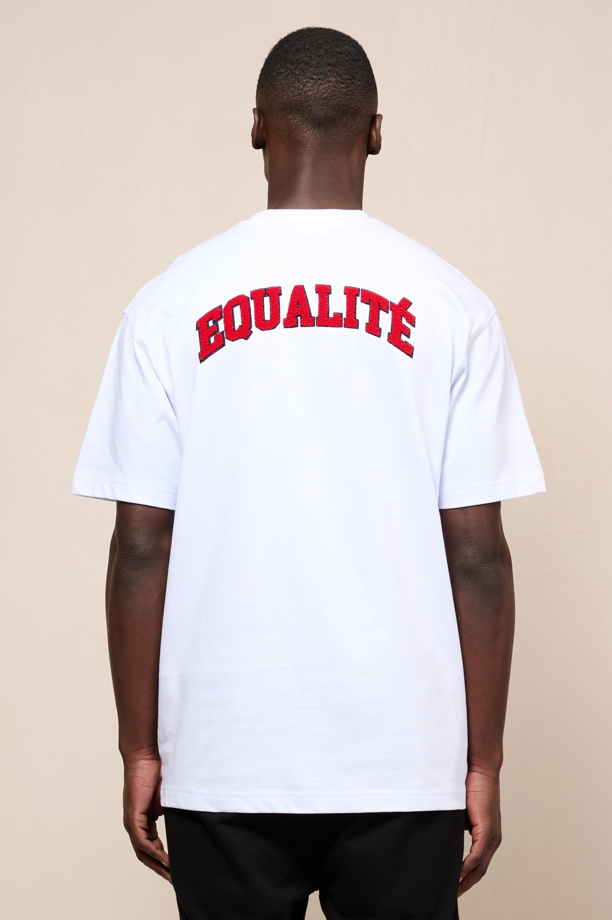 ZION OVERSIZED TEE | WHITE & RED