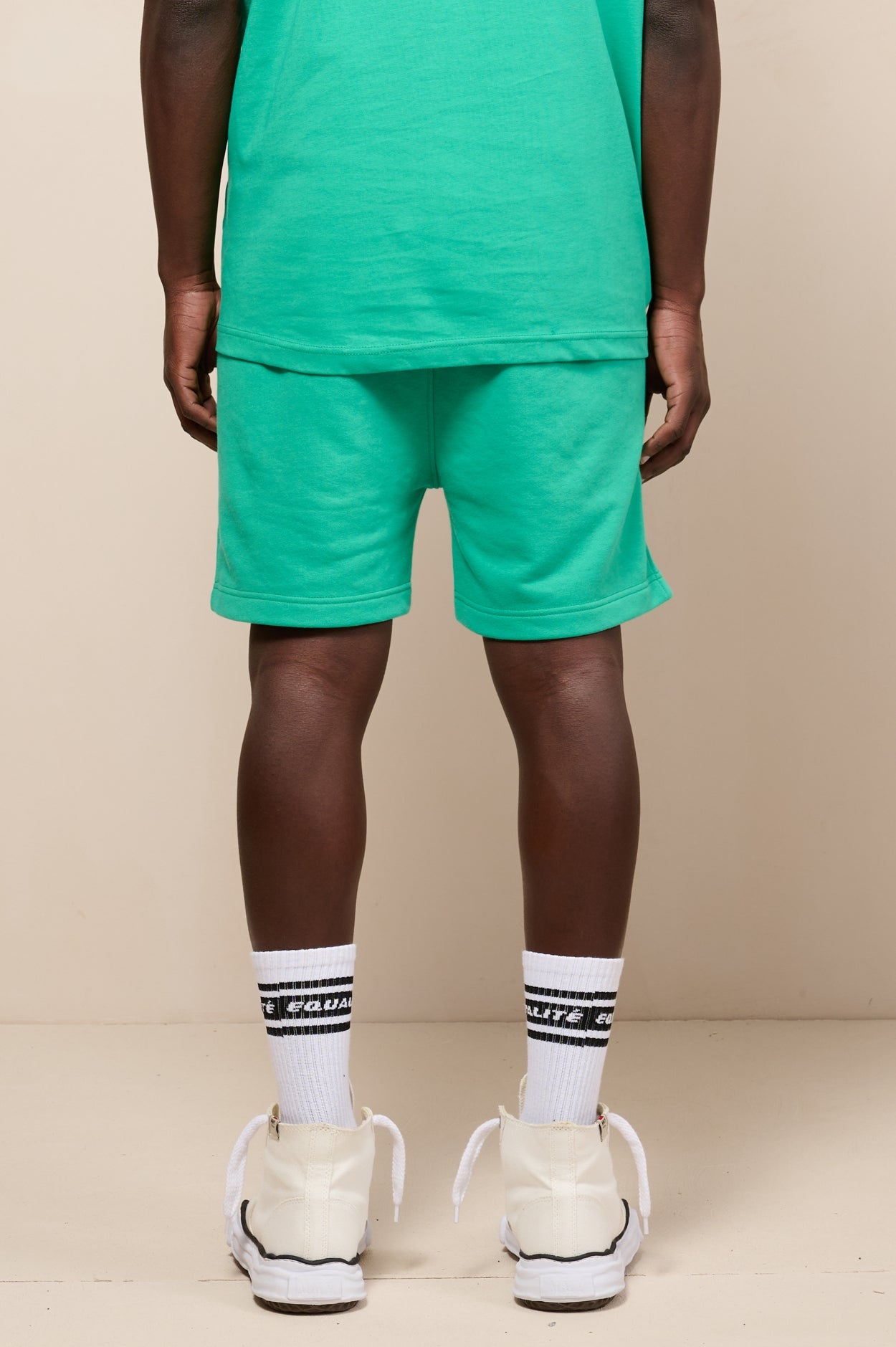 ZION SHORTS | GREEN & WHITE