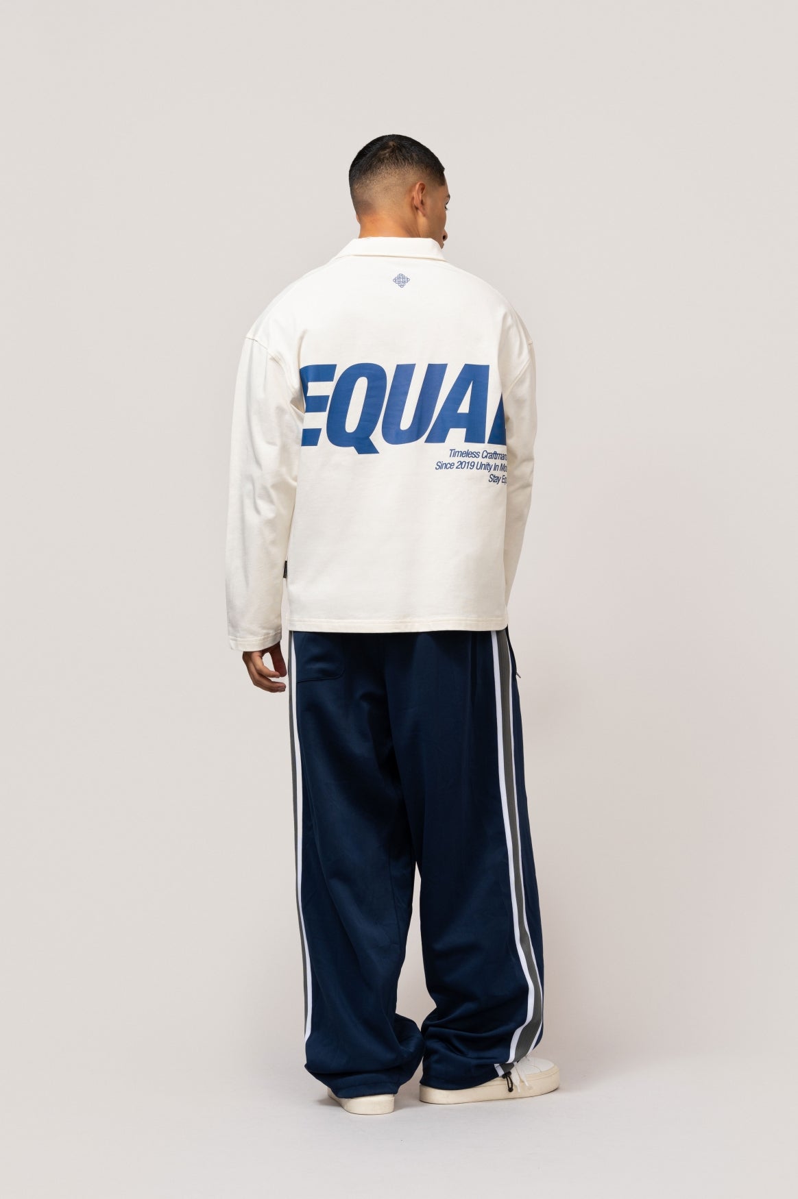 ELIA LONGSLEEVE POLO | OFF-WHITE