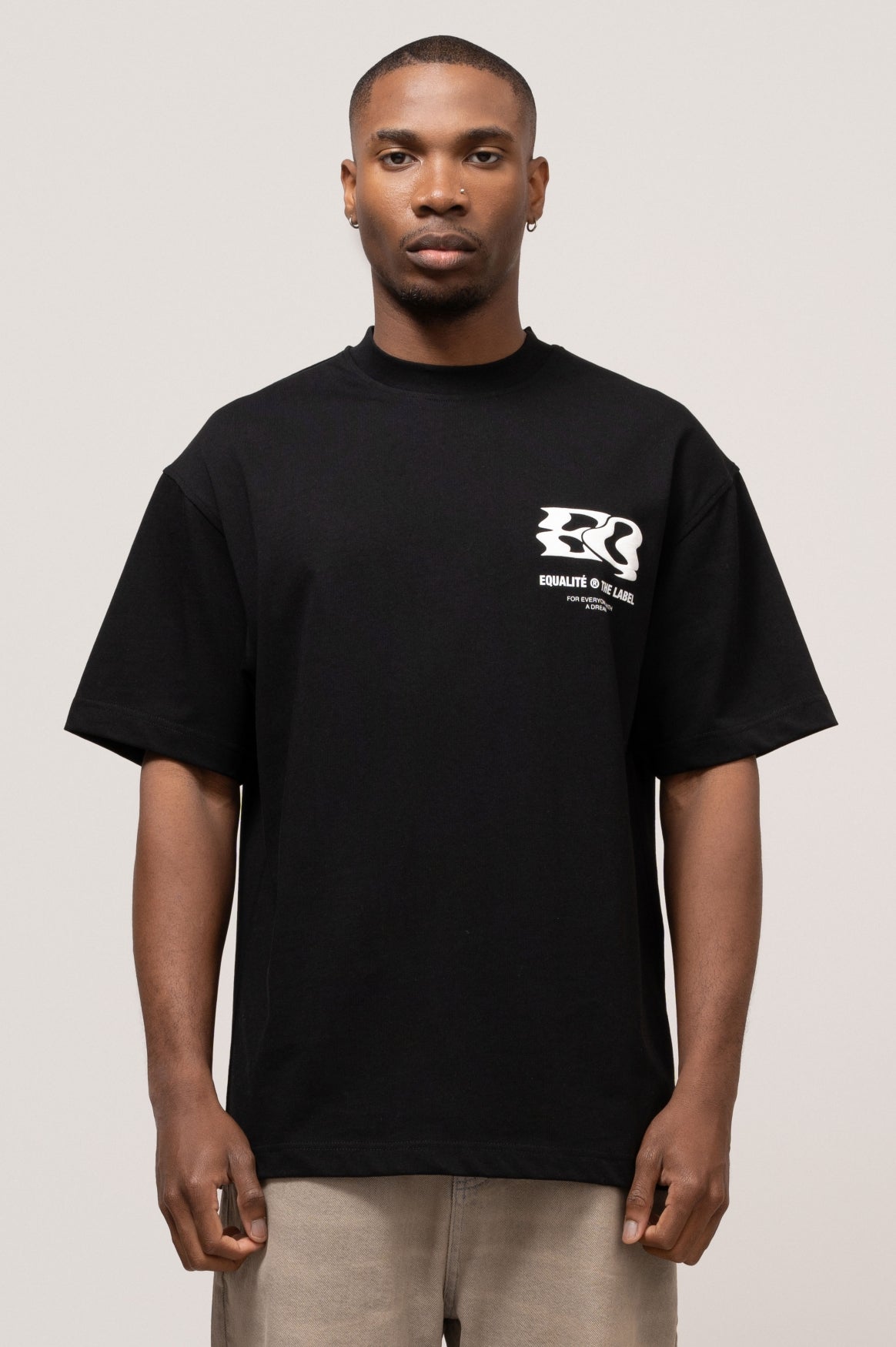 Heat Oversized Tee | Black