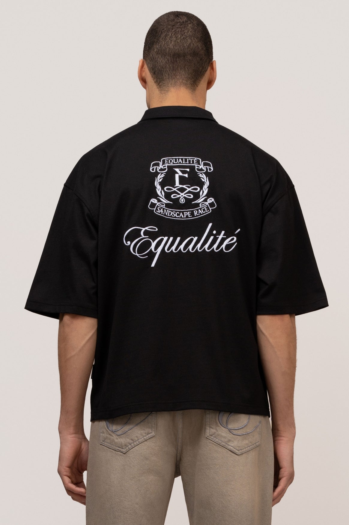 OASIS OVERSIZED POLO | BLACK