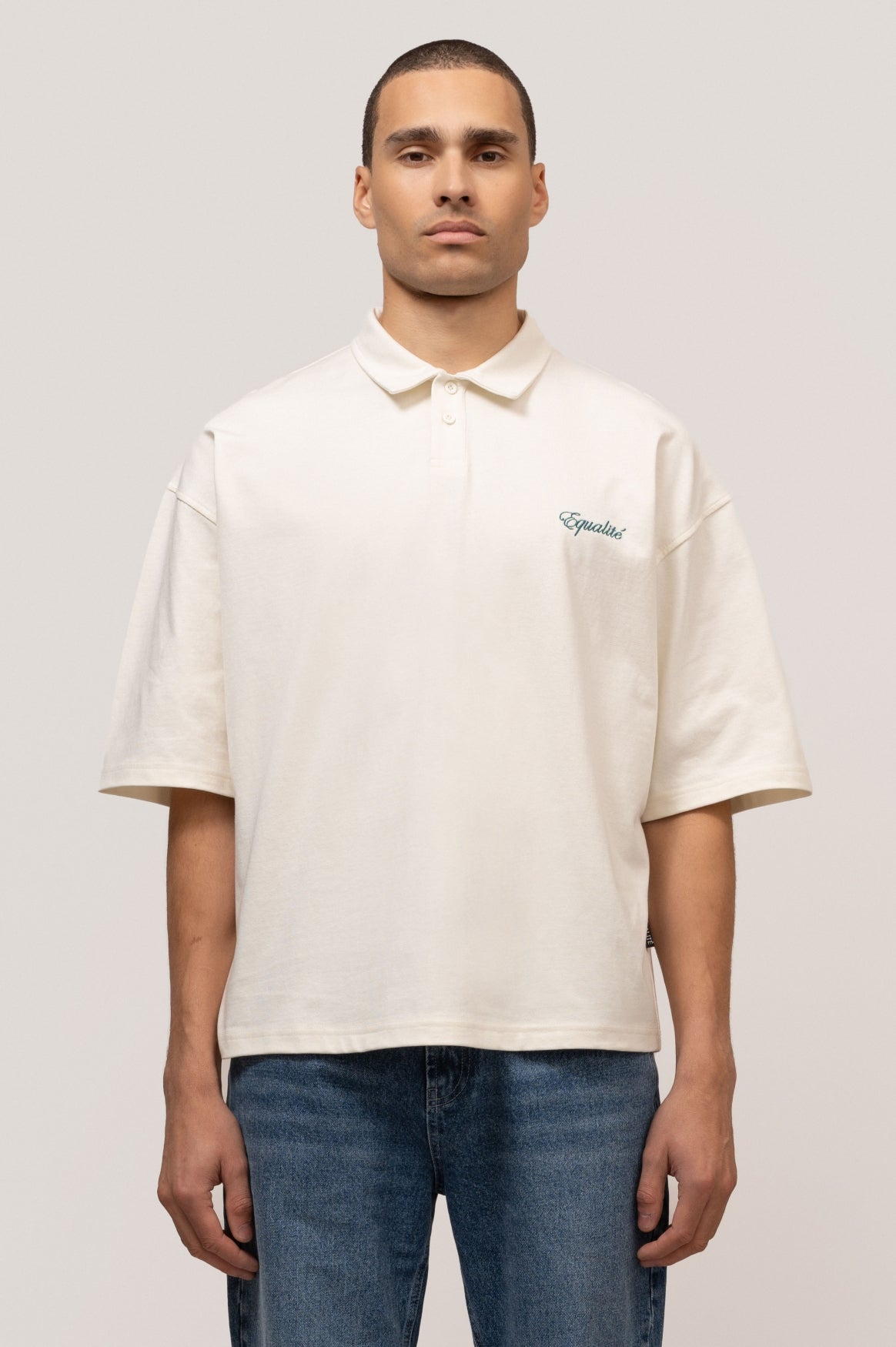 OASIS OVERSIZED POLO | OFF-WHITE