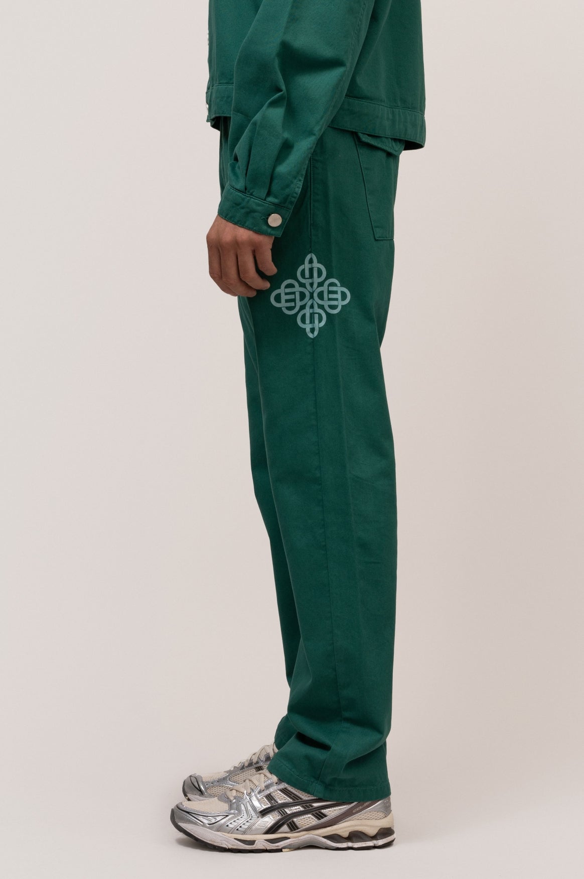 SYMBOL CARGO PANTS | PETROL GREEN
