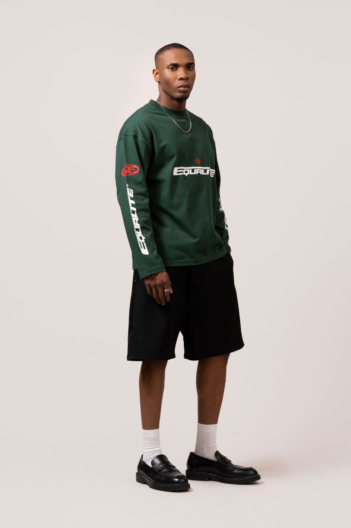 ADRENALINE LONGSLEEVE TEE | GREEN & RED