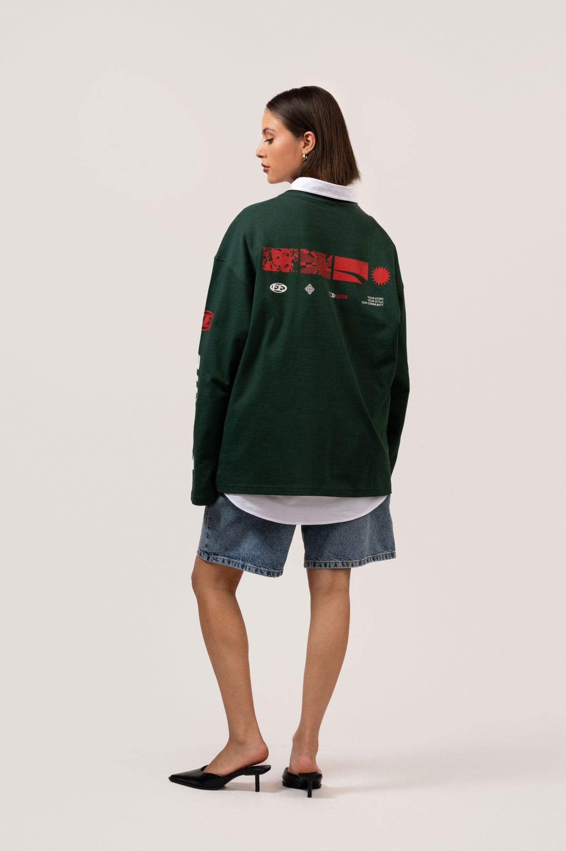 ADRENALINE LONGSLEEVE TEE | GREEN & RED