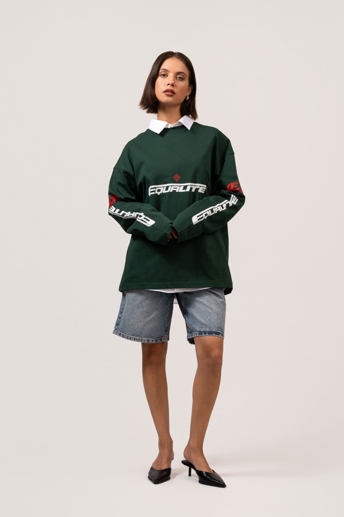 ADRENALINE LONGSLEEVE TEE | GREEN & RED