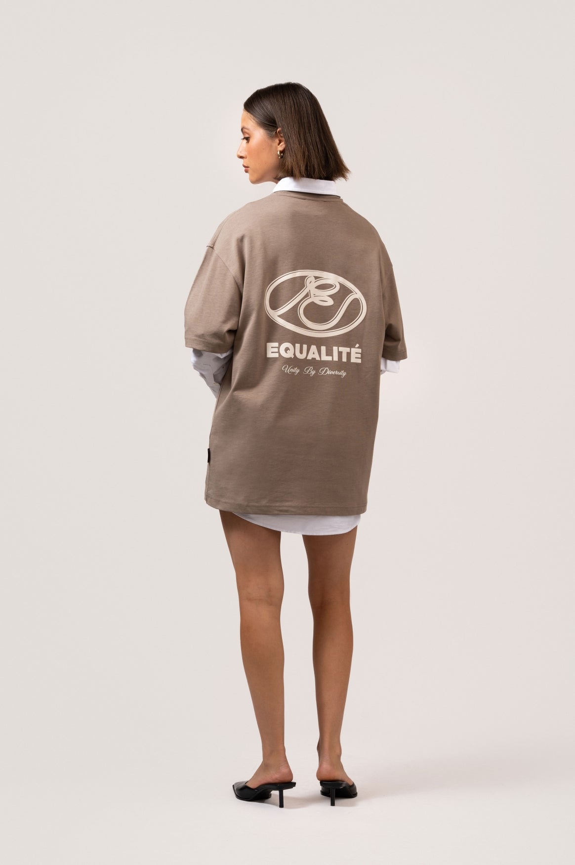 ARID OVERSIZED TEE | TAUPE