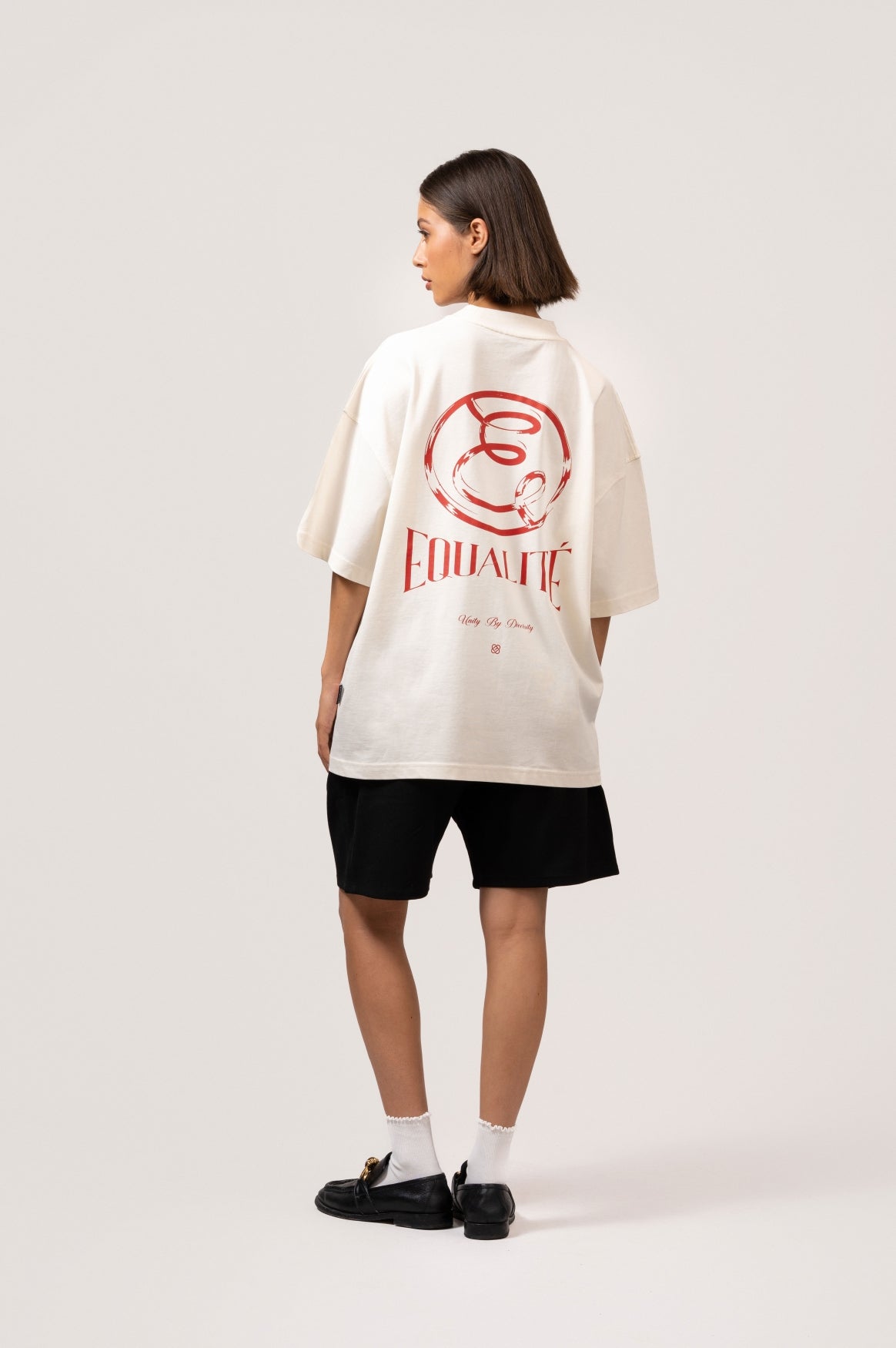 CHLOÉ BOXY TEE | OFF-WHITE & RED