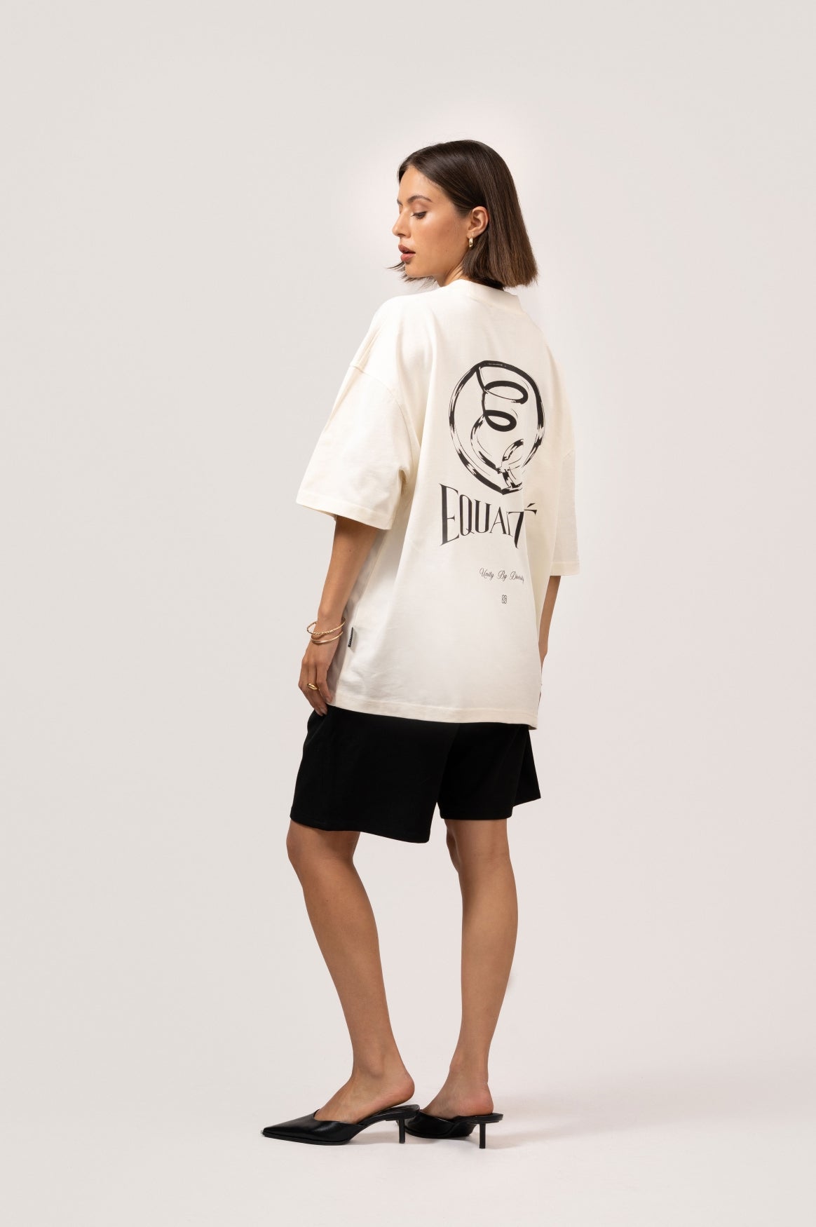 CHLOÉ BOXY TEE | OFF-WHITE & BLACK