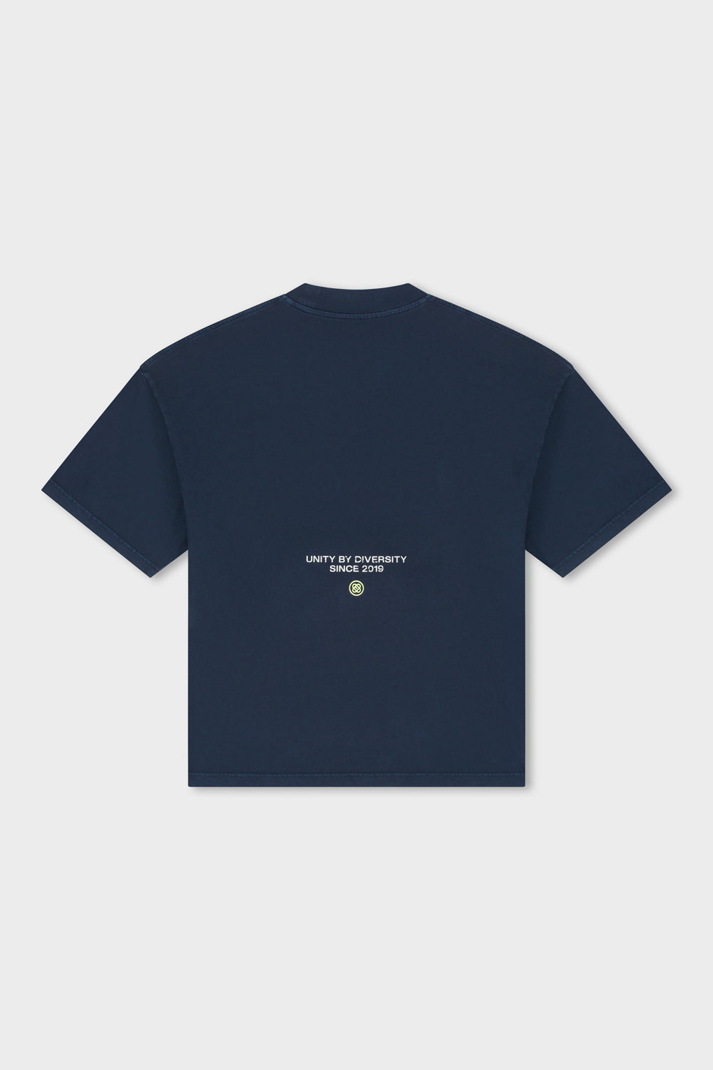 ELAN BOXY TEE | NAVY & BUTTER YELLOW