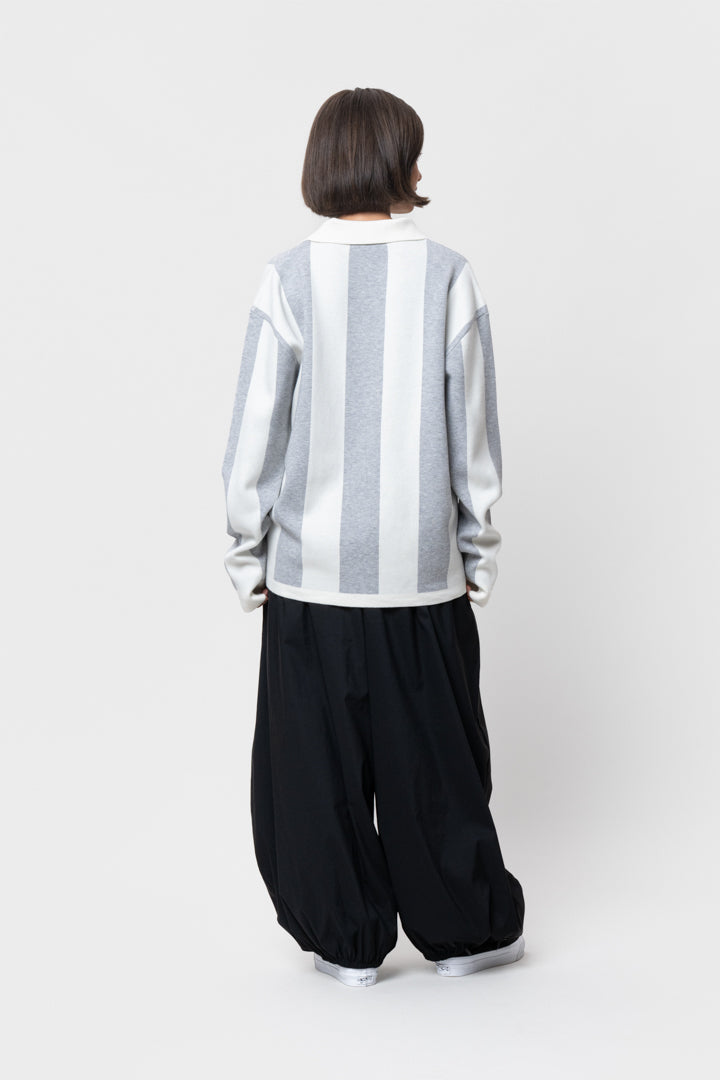 LOUIS KNIT LONGSLEEVE JERSEY | OFF-WHITE & GREY