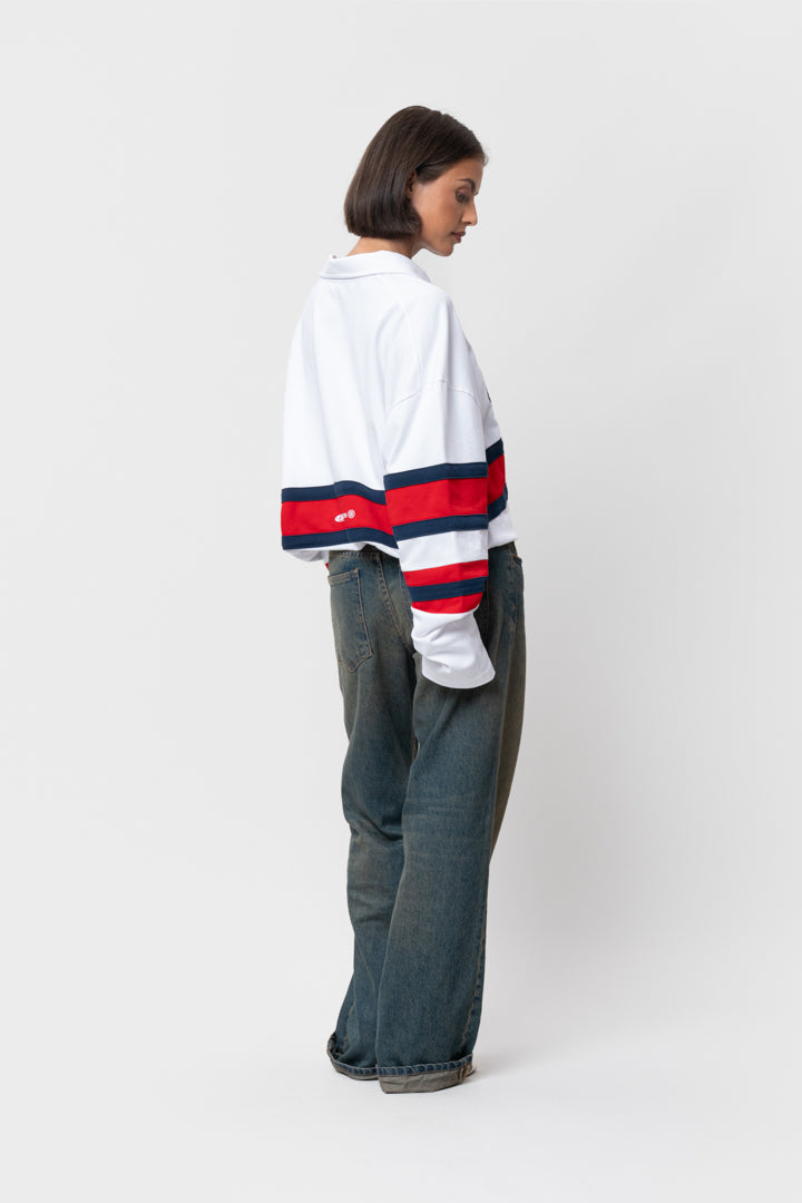 AXEL LONGSLEEVE POLO | WHITE