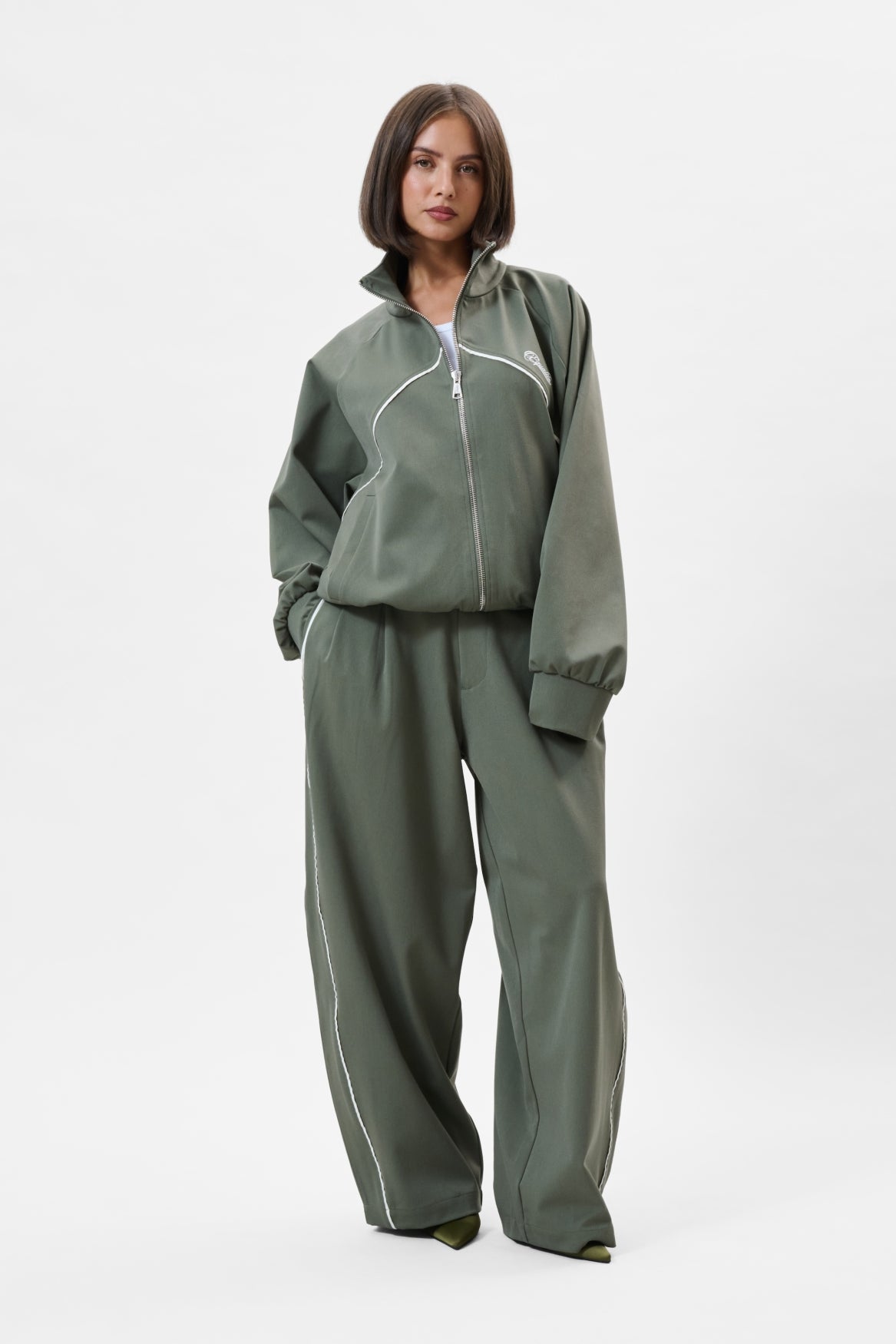 LUCIEN TRACK JACKET | BASEL GREEN