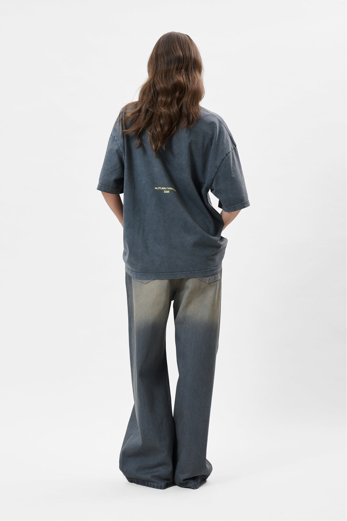 SIAN BOXY TEE | WASHED GREY