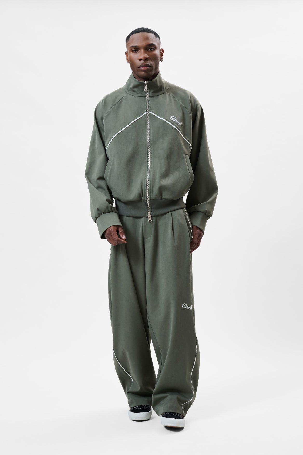 LUCIEN TRACK JACKET | BASEL GREEN