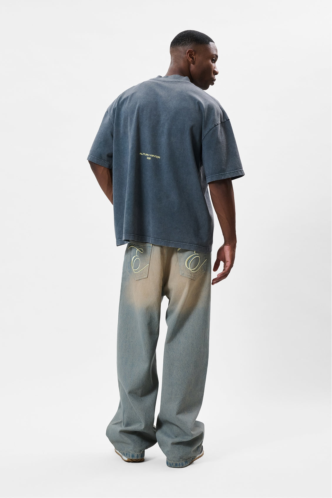 SIAN BOXY TEE | WASHED GREY