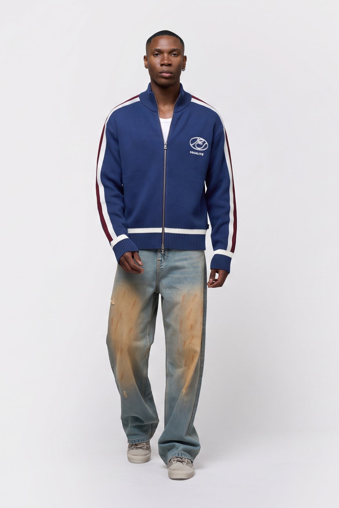 LEBAU KNIT FULL ZIP | NAVY