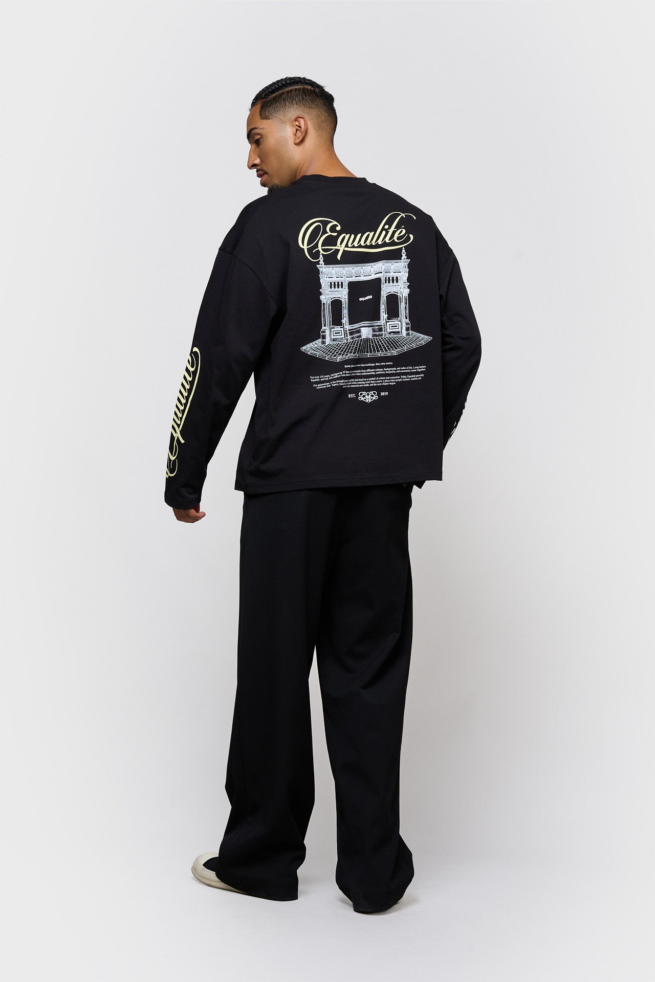 FLAGSHIP AMSTERDAM LONGSLEEVE TEE | BLACK