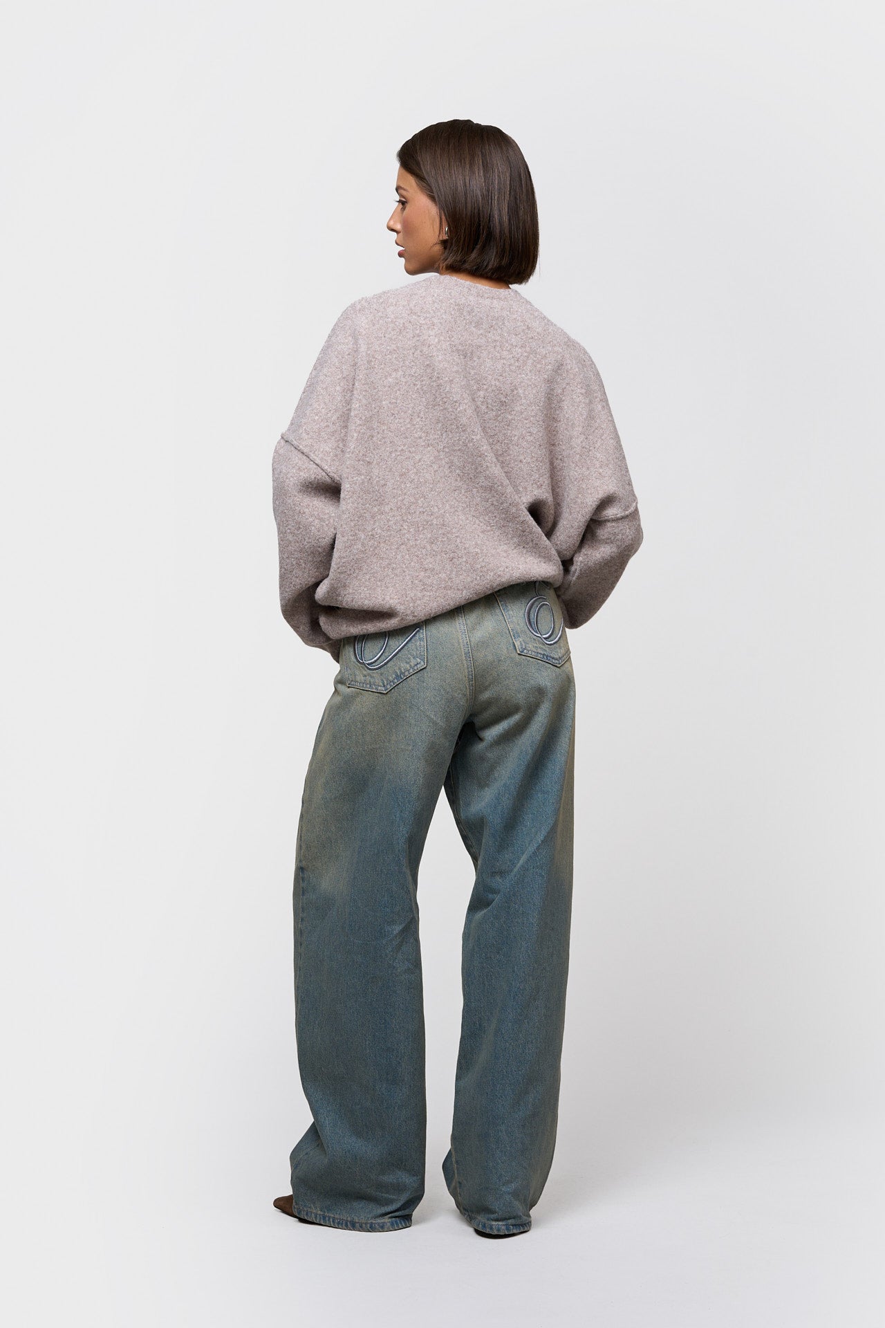 COLIN KNIT SWEATER | TAUPE