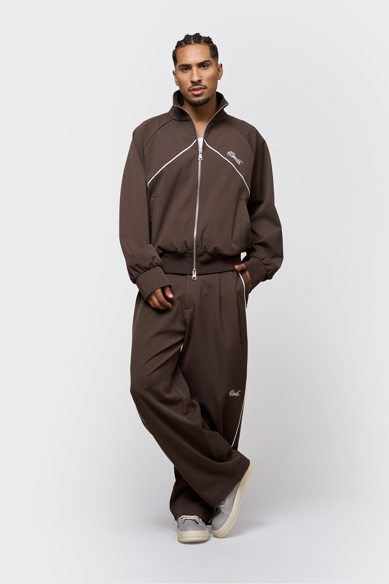 LUCIEN TRACK PANTS | BROWN