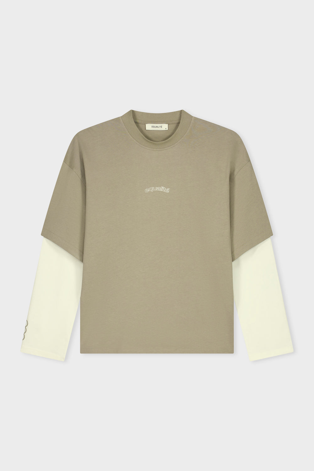 ETIENNE DOUBLE LAYER LONGSLEEVE TEE | TAUPE