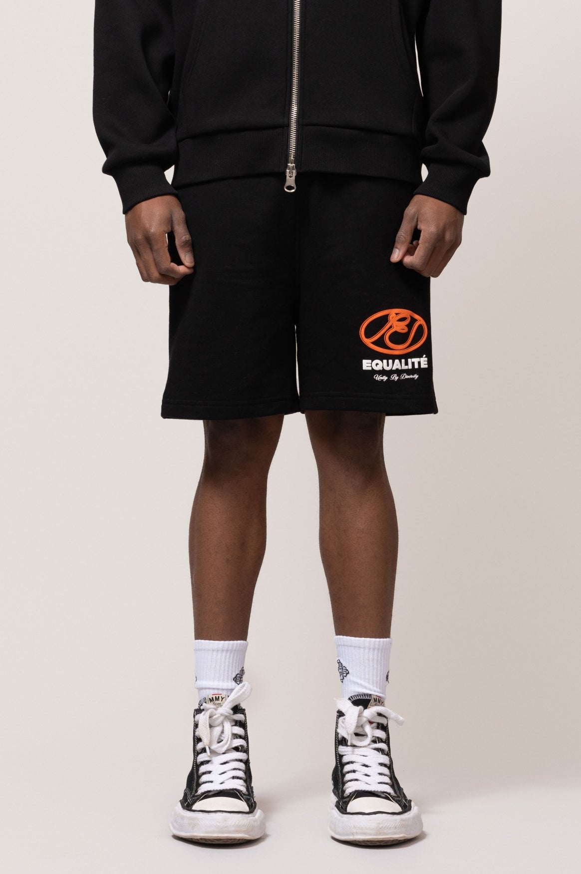 ARID OVERSIZED SHORTS | BLACK & ORANGE