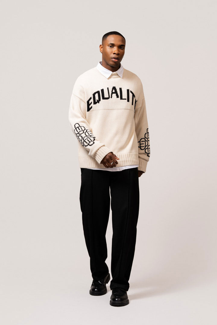 AVA KNIT SWEATER | OFF-WHITE