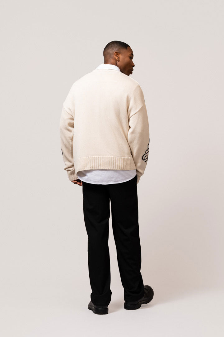 AVA KNIT SWEATER | OFF-WHITE
