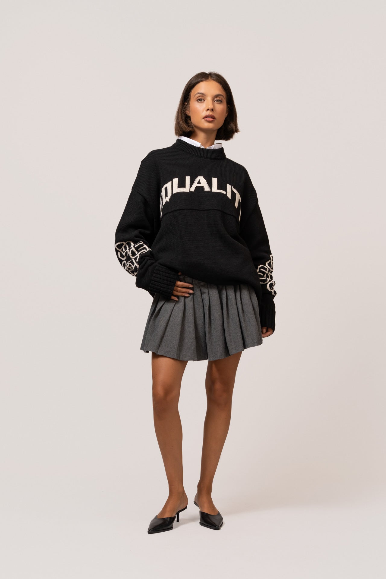 Ava Knit Sweater | Black