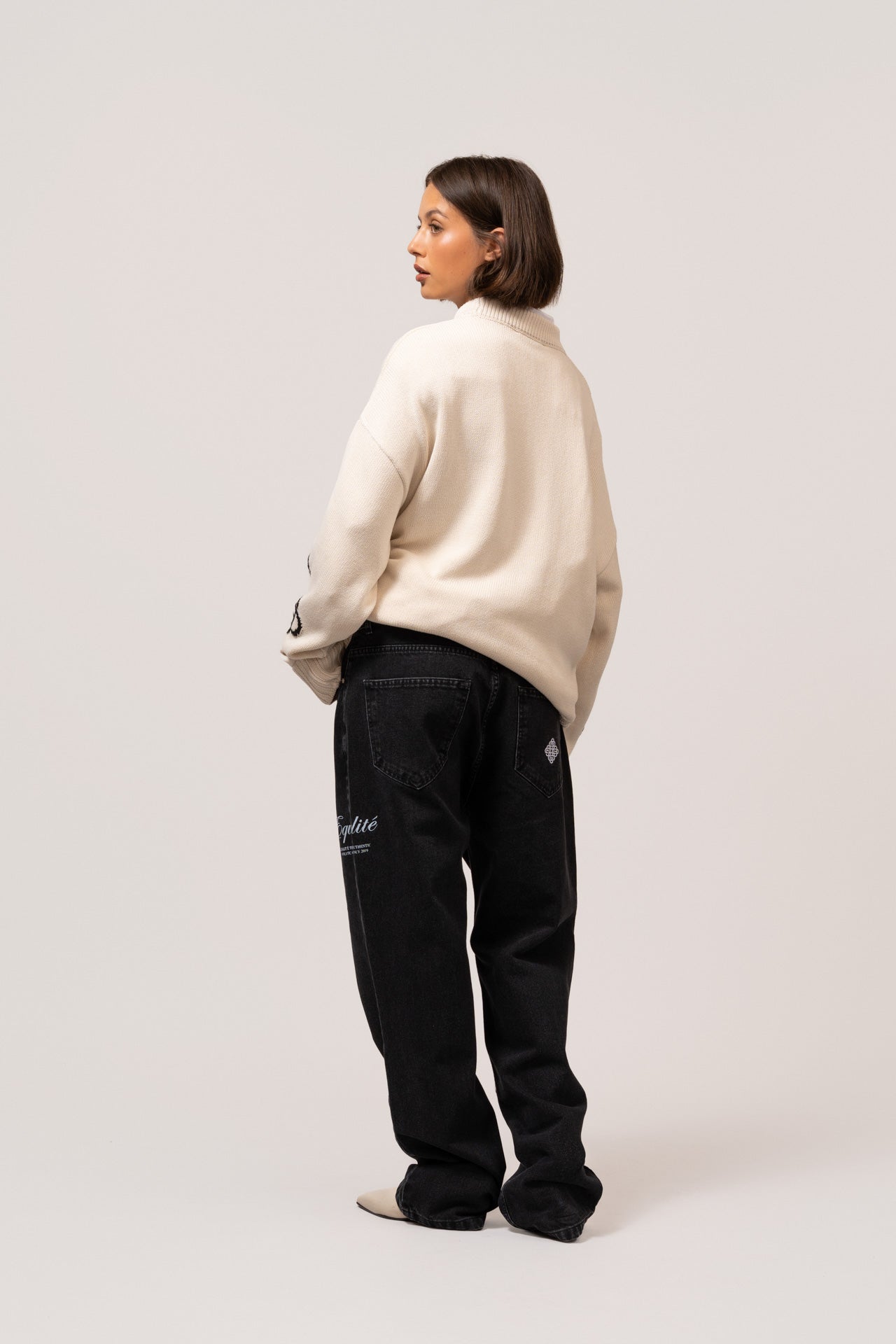 AVA KNIT SWEATER | OFF-WHITE
