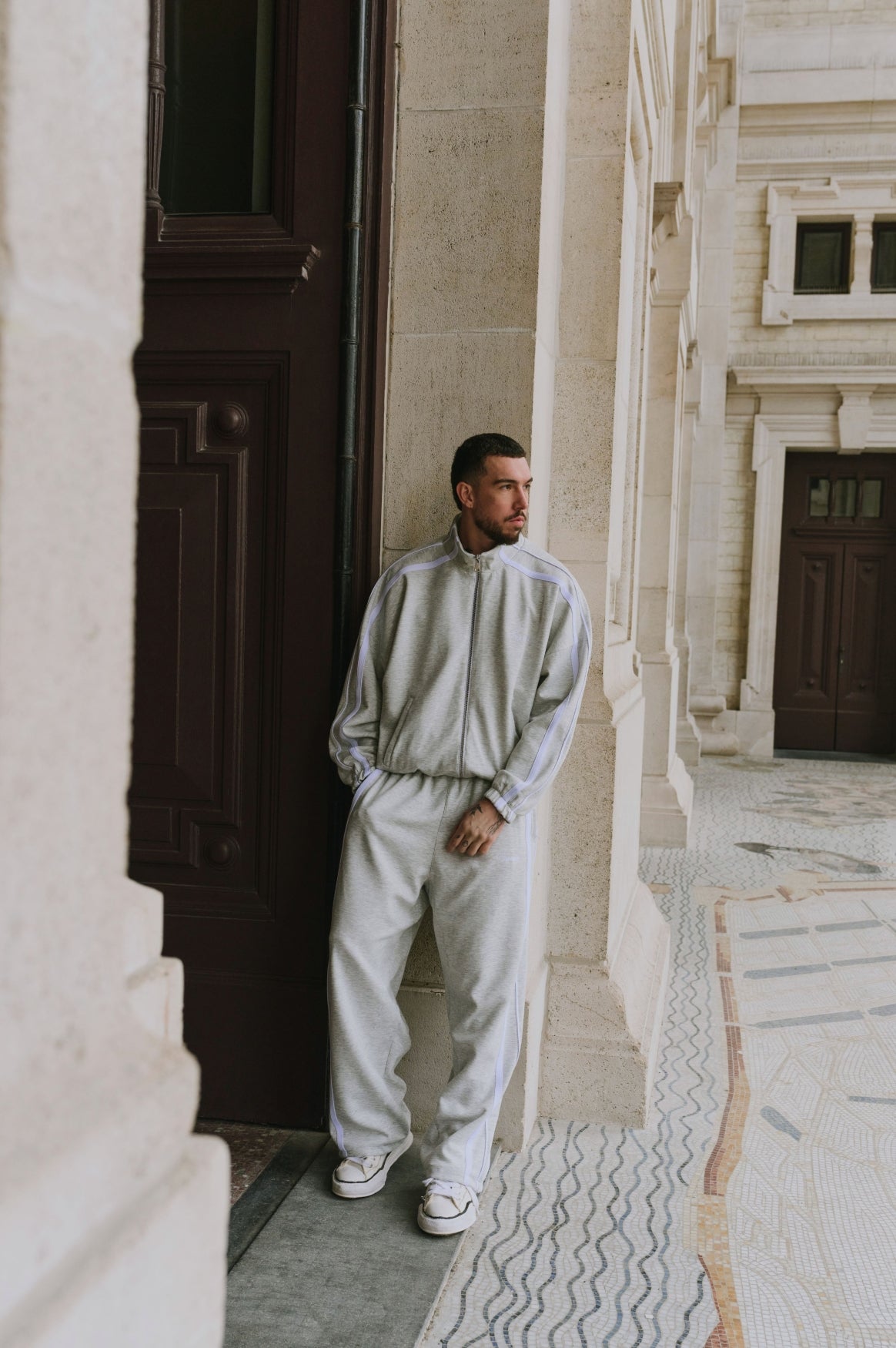 TRACK PANTS | MELANGE GREY