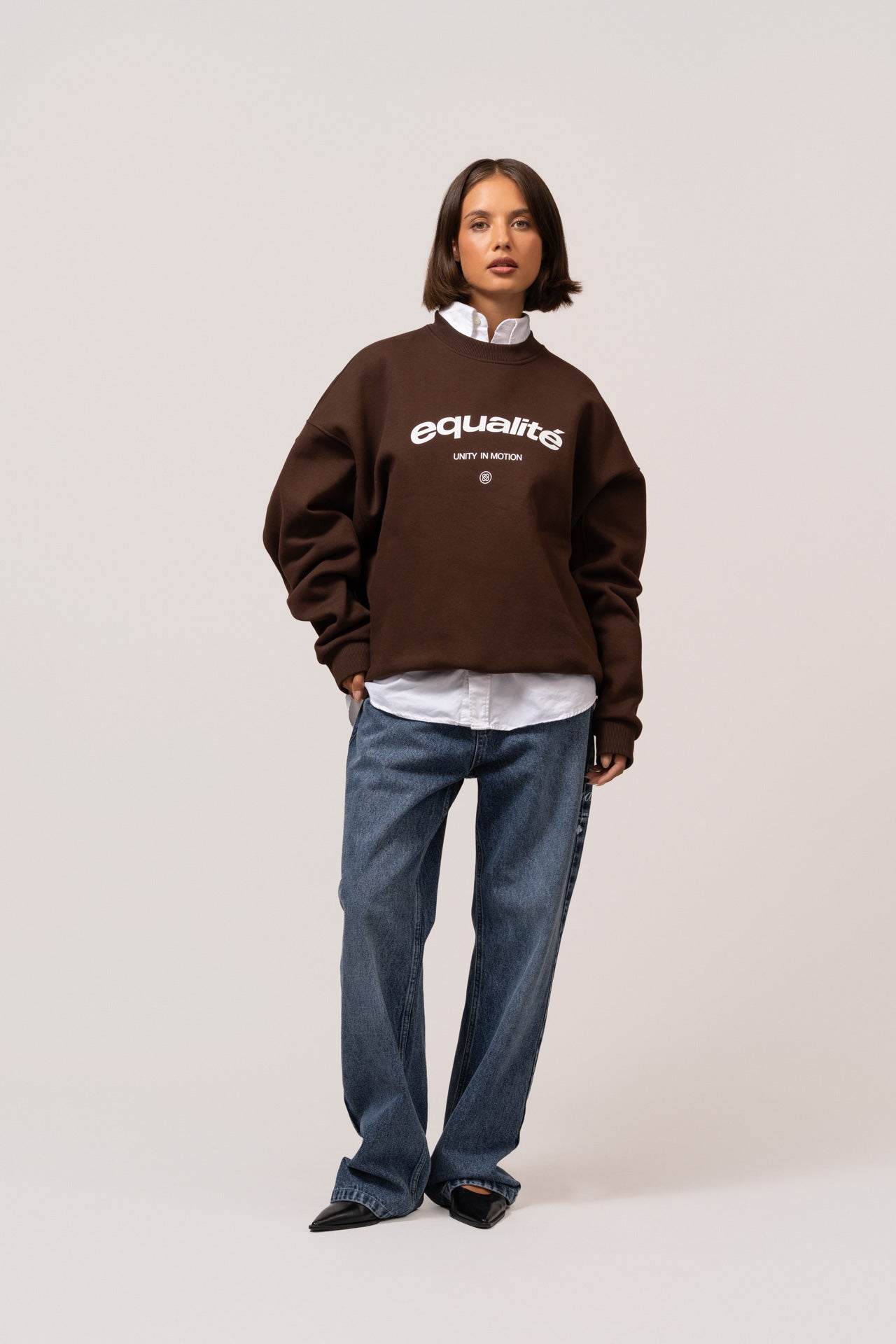 CELESTE OVERSIZED SWEATER | BROWN