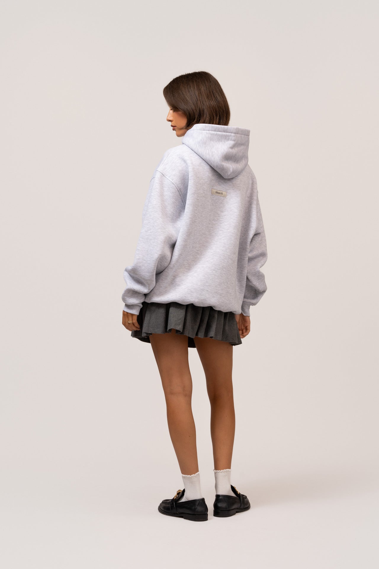 EQ OVERSIZED HOODIE | MELANGE GREY