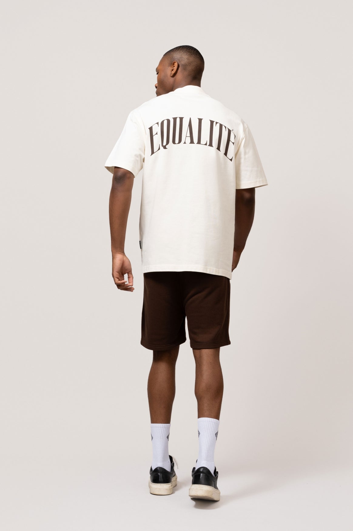 OLIVER OVERSIZED TEE | OFF-WHITE & BROWN