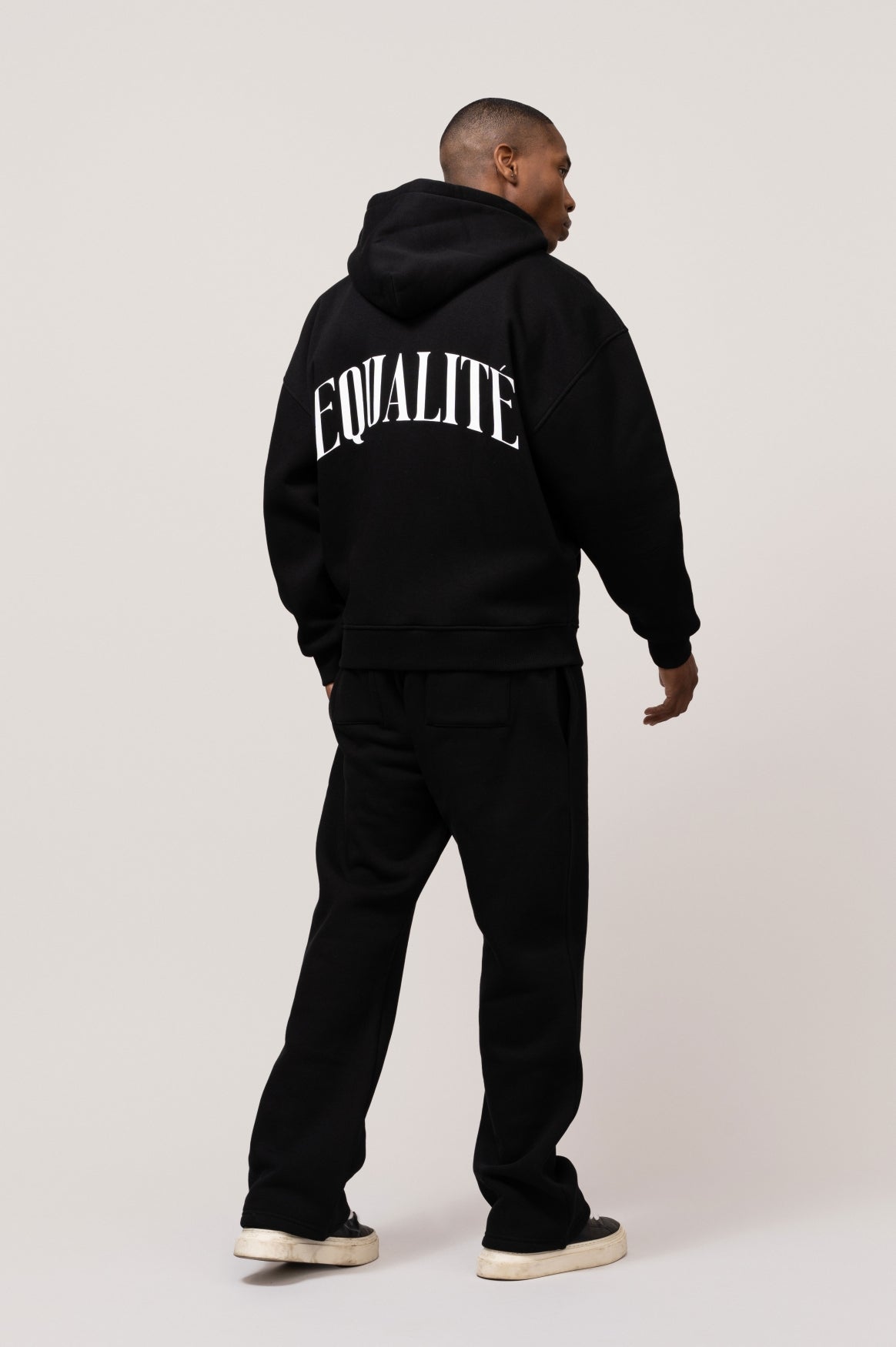 OLIVER OVERSIZED FULL ZIP HOODIE | BLACK