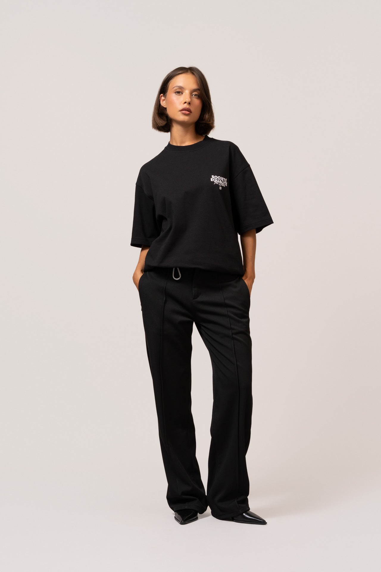 SOCIETE OVERSIZED TEE | BLACK