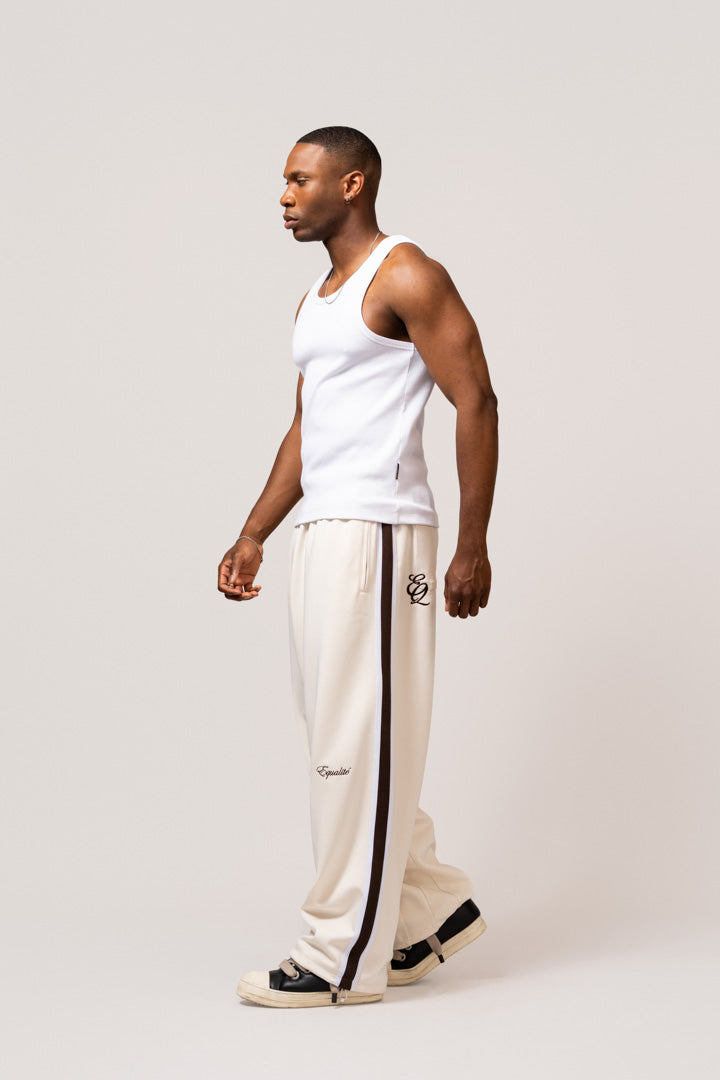 TRACKPANTS | OFF-WHITE & BROWN