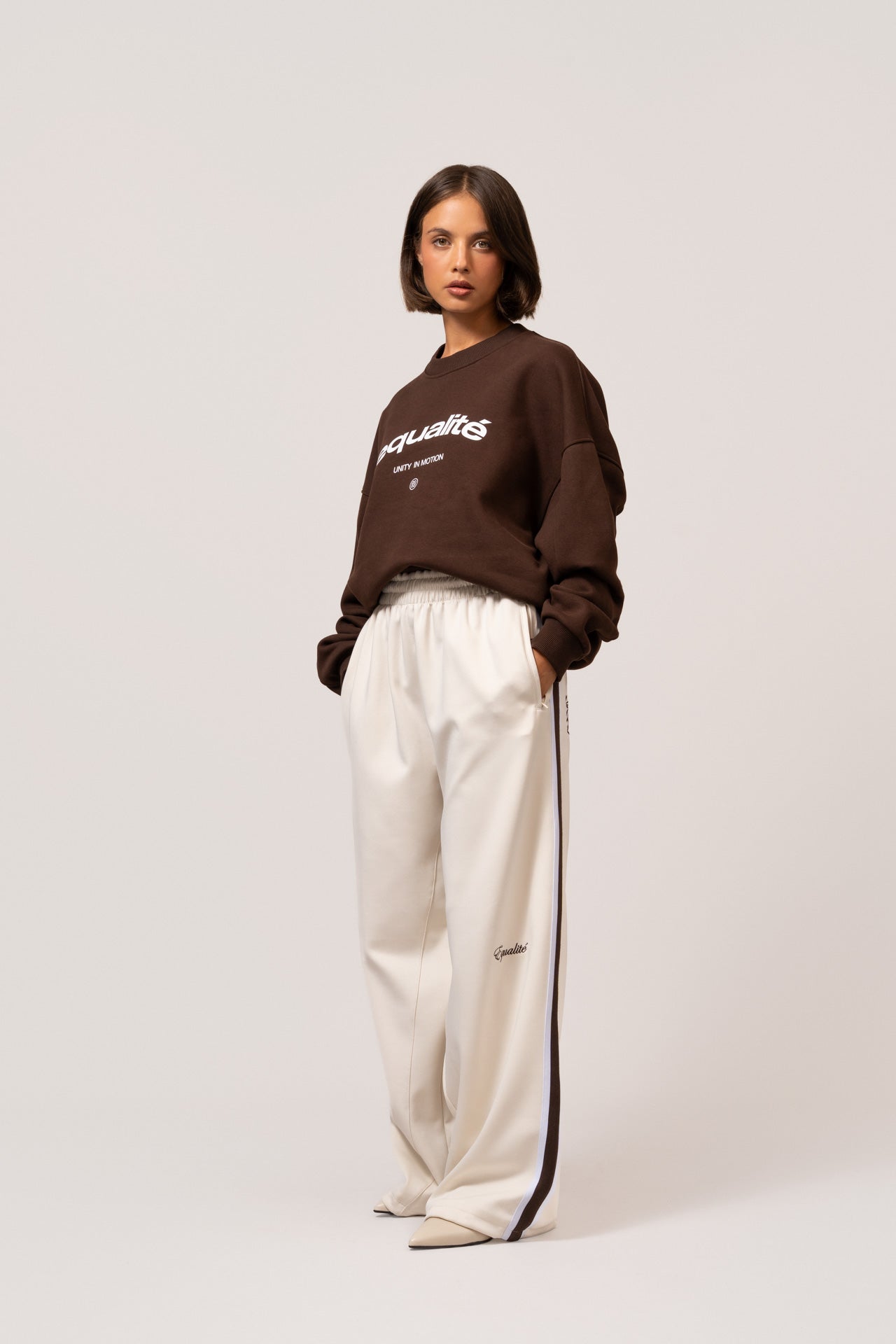 TRACKPANTS | OFF-WHITE & BROWN