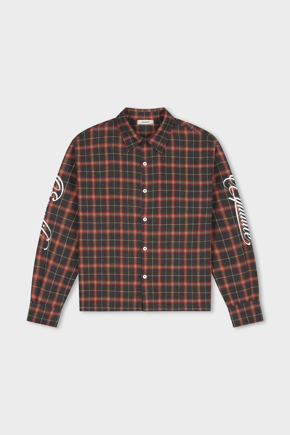 FLANNEL SHIRT | ANTRACITE & RED