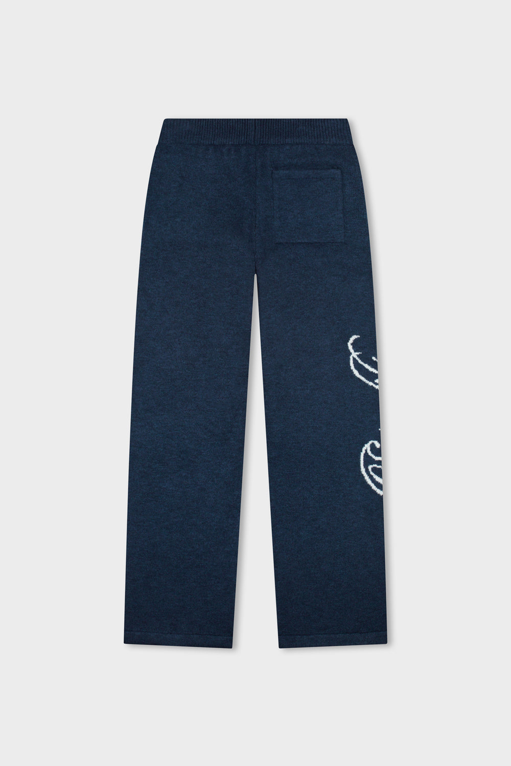FLUFFY KNIT PANTS | NAVY